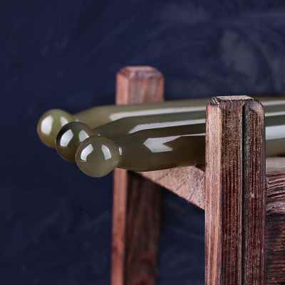 眼睛经络疏通棒水牛角点穴位按摩笔点穴拨筋神器眼部去眼袋刮痧板