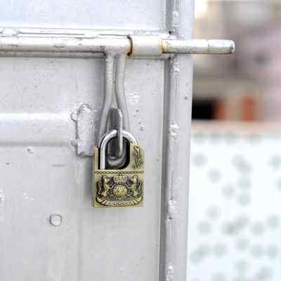 固定通用锁子家用明锁小挂锁门锁老式型防盗锁锁具大学生柜子锁