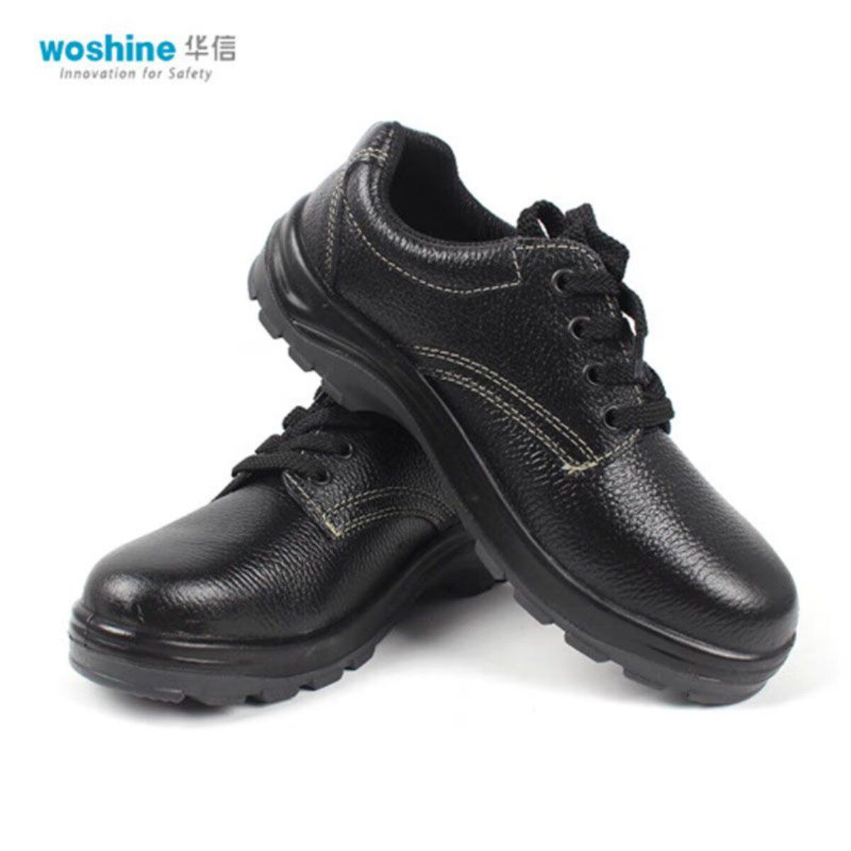 华信吉豹 WB715P 低邦防砸钢包头 防滑防水防油耐磨劳保鞋 真