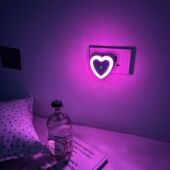 迷恋粉紫色 氛围灯卧室情调床头灯情侣浪漫睡眠灯节能光控小夜灯