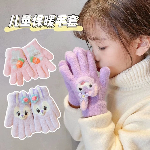 Детские удерживающие тепло флисовые милые демисезонные перчатки для мальчиков, коллекция 2023