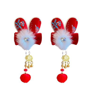 女童新年头饰儿童拜年服发饰