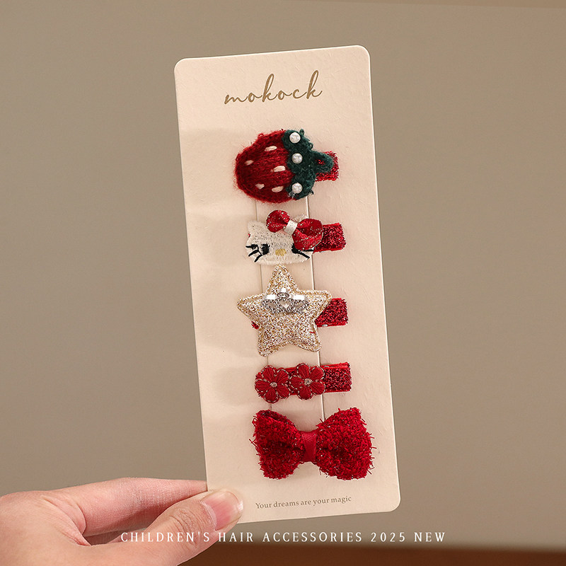 新年红色发夹全包布不伤发宝宝发饰婴儿胎毛发卡儿童小夹子女头饰,童装/婴儿装/亲子装,发饰,淘宝优惠券,粉丝福利购,淘宝优惠卷