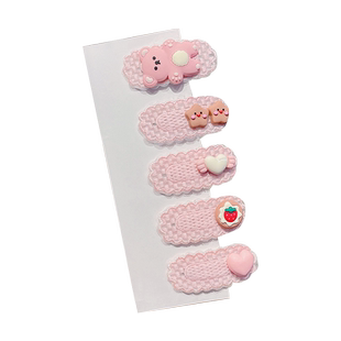 儿童刘海前额发夹网红2022秋冬新款发卡女孩头饰韩国可爱日系夹子