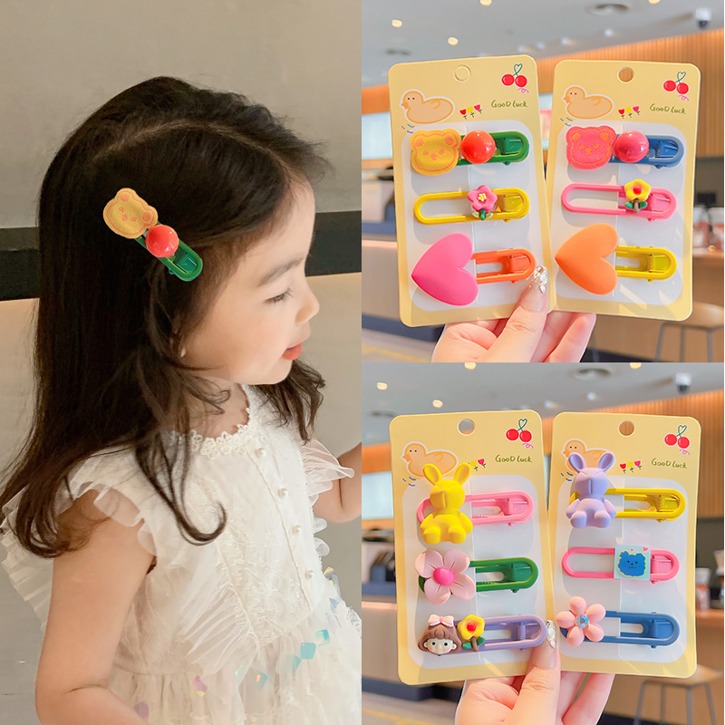 儿童发夹女韩国兔子侧边发卡新款
