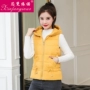 Core vanoyino down cotton vest nữ mùa thu và đông đoạn ngắn 2019 phiên bản Hàn Quốc mới của áo khoác cotton trùm đầu bông thủy triều - Áo vest thời trang nữ 2021