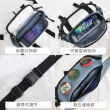 Мужская японская нагрудная сумка для отдыха, спортивная поясная сумка, сумка через плечо