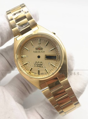 老款双狮3A表壳双历机芯不锈钢菱形镜面 手表配件46941 46943机芯