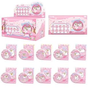 正版小刘鸭春日桃花马口铁吧唧徽章潮玩盲盒周边二次元谷子礼物女