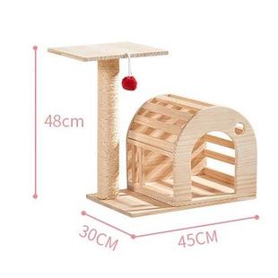 正品 当天发货实木猫爬架剑麻猫窝猫房子猫树猫抓板猫抓柱猫咪玩具