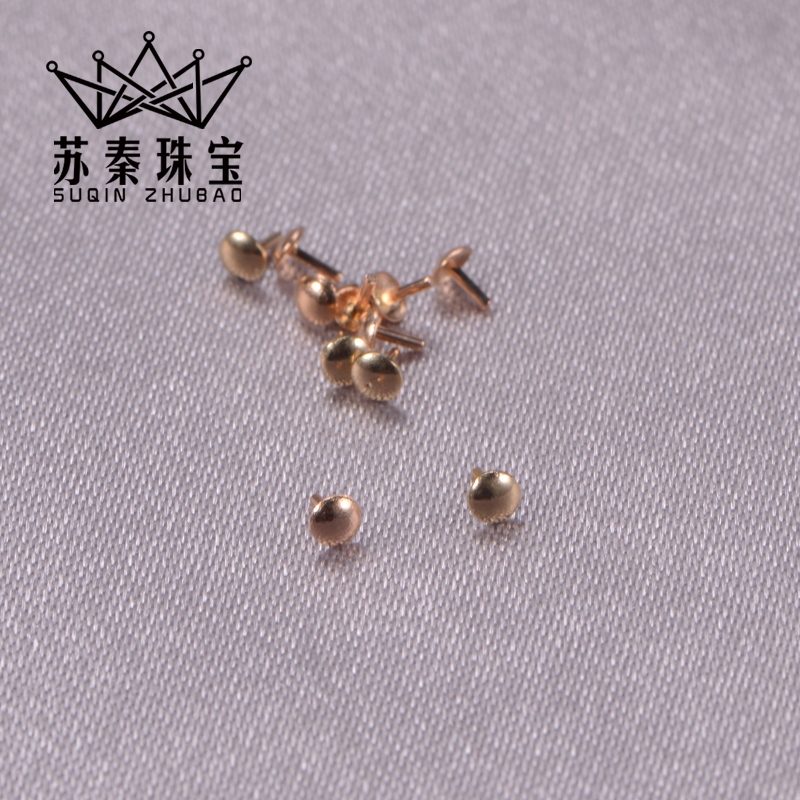 18K金全孔珍珠封底T針底托堵頭玫瑰金遮瑕貼墊片DIY首飾配件在類目 珠寶/鑽石/翡翠/黃金, K金首飾, 其他中 - 來自Buy2taobao.com提供專業的淘寶代購服務
