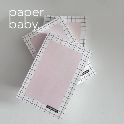 paperbaby 双面A7可撕便签本 手帐素材