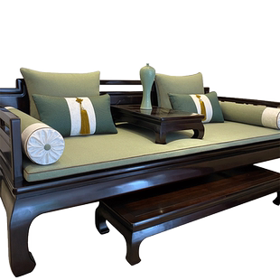 新中式罗汉床垫子古典红木沙发坐垫定制实木家具海绵垫乳胶飘窗垫