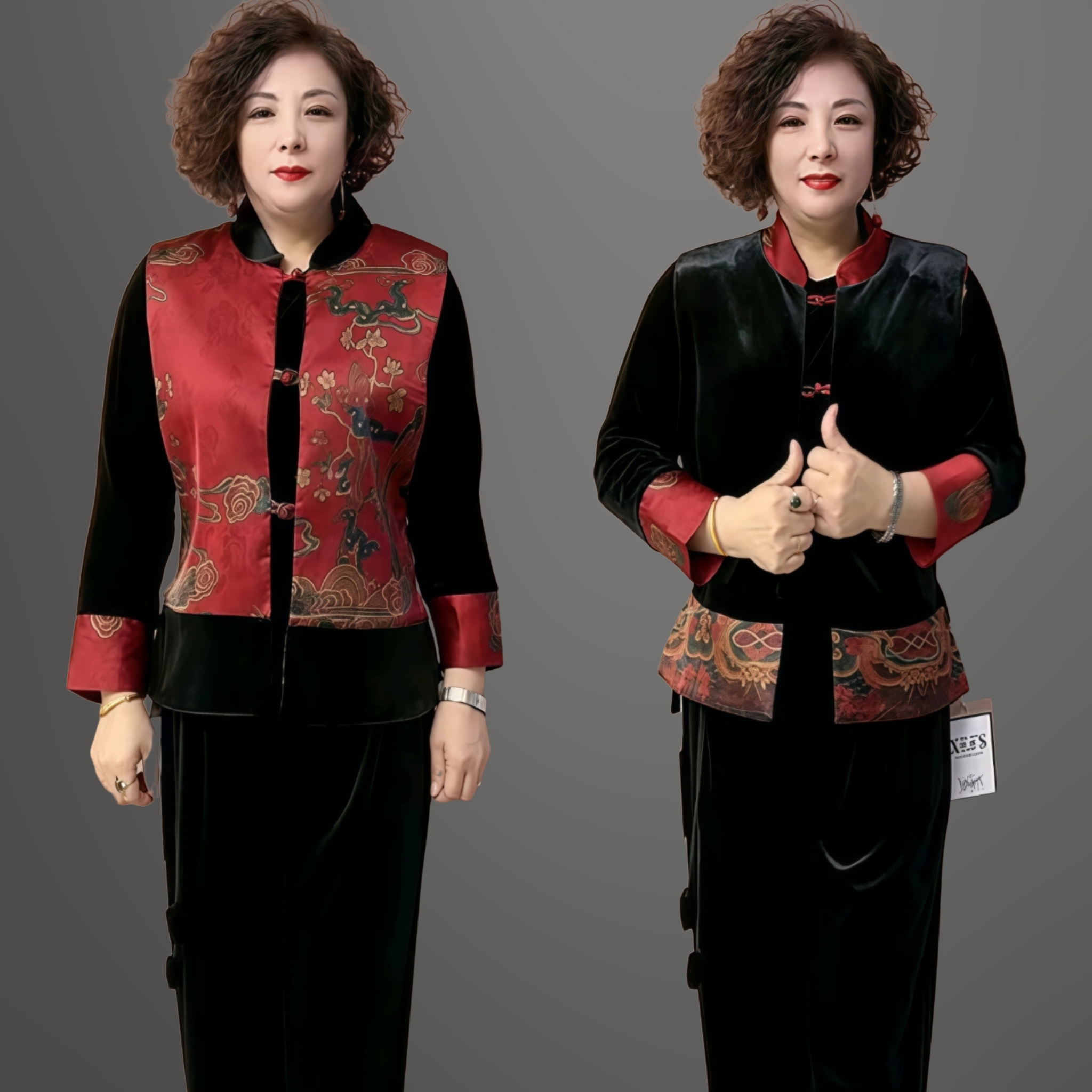 中老年女装民族风坎肩国风马夹