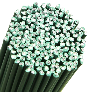 加粗2号胶包花杆扭扭棒专用手工材料包diy假花玫瑰花叶子丝网花胶带皱纹纸花蕊绿铁丝毛线花编筐花束制作钩花