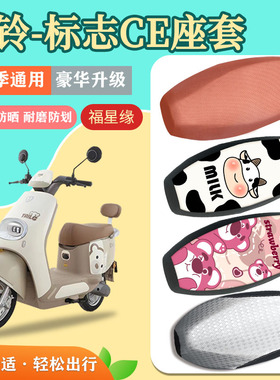 台铃标志超能二代CE电动车座套TL1200DT-59T防水防划隔热透气坐垫