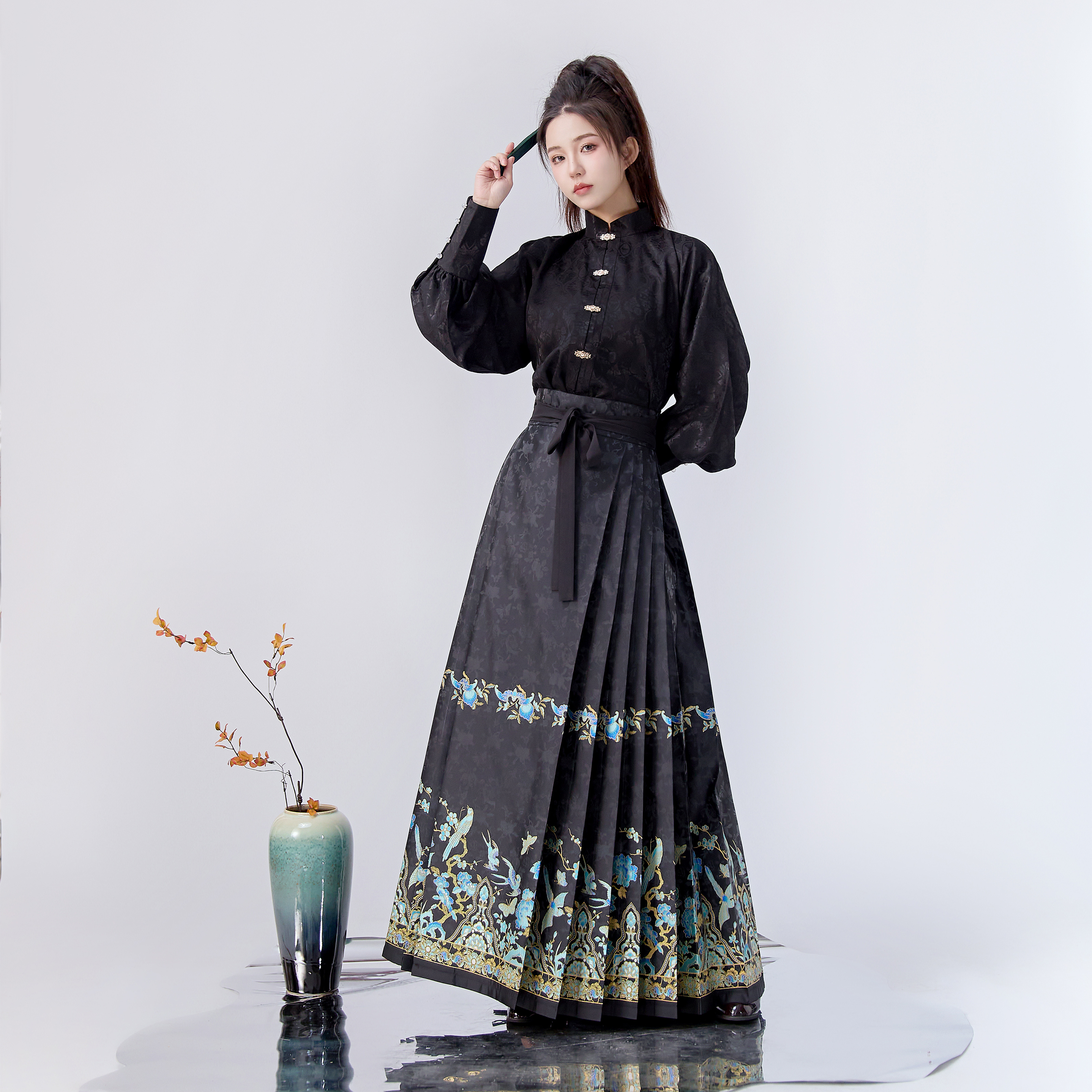 织金妆花工艺明制汉服马面裙