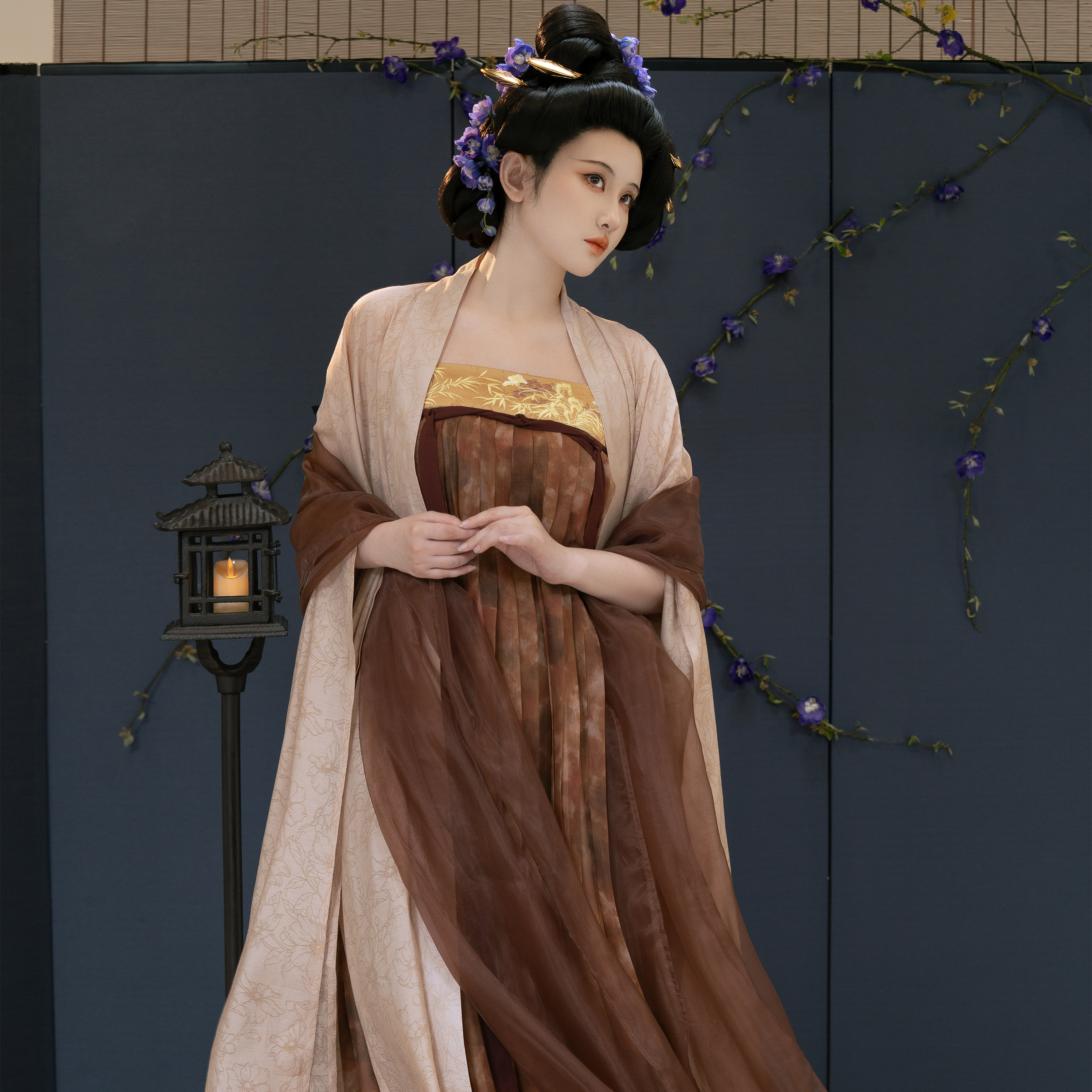 花朝记唐制大袖衫齐胸裙春夏汉服