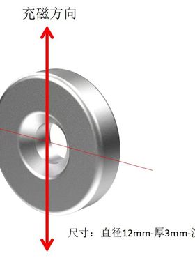 径向强磁编码器电机钕磁环 高性能圆环形高温磁钢 高耐温环磁