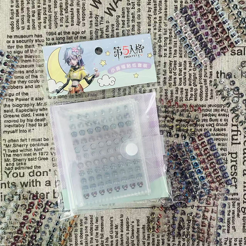 第五人格小鼻嘎贴纸鹿头小丑红夫人周边手帐迷你贴纸指甲贴画卡册