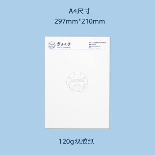 云南大学信纸 云大信纸 云南大学抬头信笺A4打印纸出国留学申请