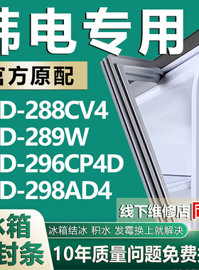 适用韩电BCD-288CV4 289W 296CP4D 298AD4冰箱密封条门胶条磁吸条