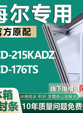 适用海尔冰箱BCD-215KA DZ BCD-176TS密封条磁性门封胶条圈配件