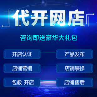 天猫淘宝开店一条龙服务新手如何免费注册网店铺我要怎么装修设计