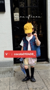 nunuetnunu2026春季童装新款儿童韩版牛仔马甲女童春装坎肩小外套