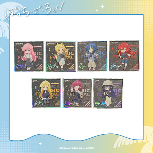 孤独摇滚Q版亚克力双闪色纸