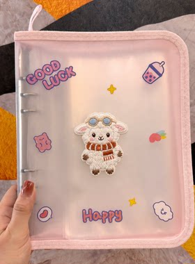 羊宝宝孕妇产检收纳册带拉链
