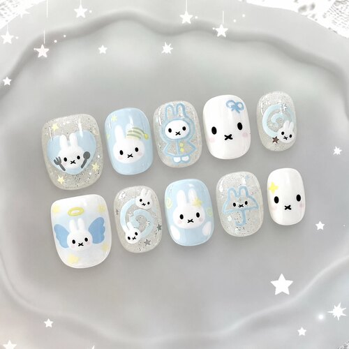 米菲兔儿童自粘防水穿戴甲贴