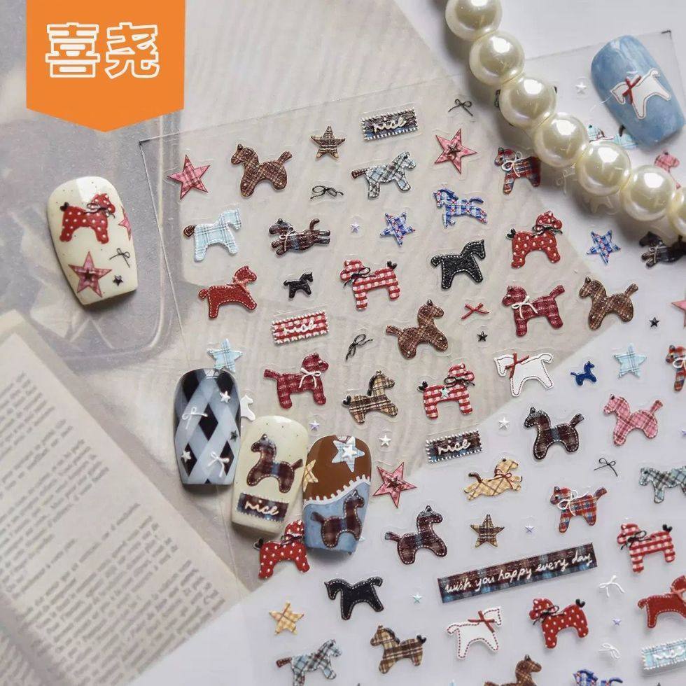 马年儿童指甲贴女孩美甲贴纸女生小朋友指甲贴2026新款卡通小学生自粘可爱公主手指钻石贴画贴小孩指甲饰品,文具电教/文化用品/商务用品,贴纸/立体贴纸,淘宝优惠券,粉丝福利购,淘宝优惠卷
