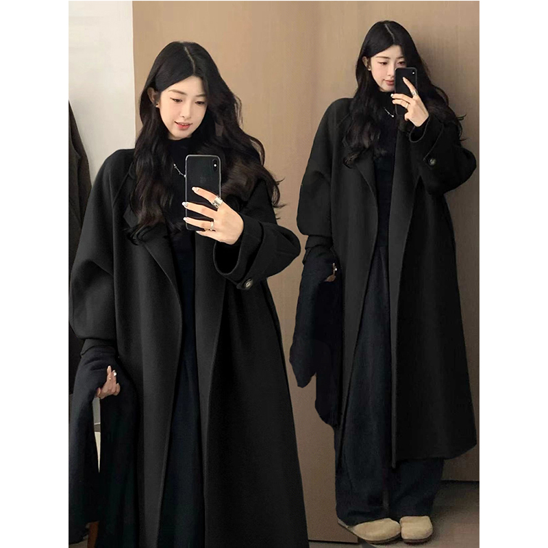 2025新款高级毛呢中长款外套