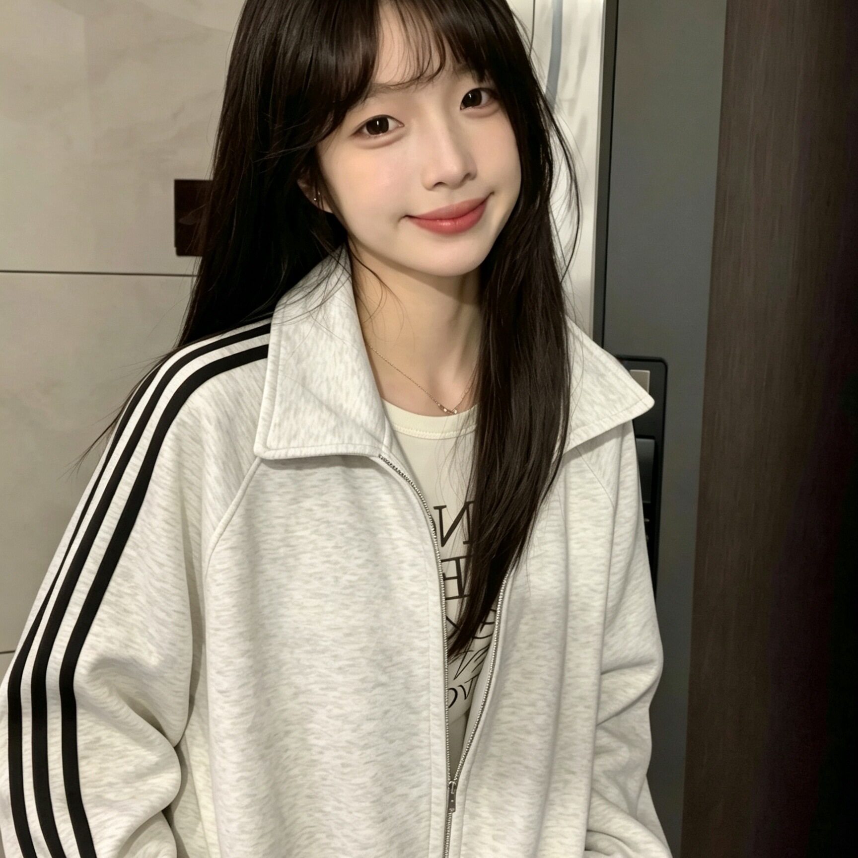 少女开衫翻领韩版卫衣春秋2026新款爆款初中高中学生宽松拉链外套