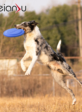 狗狗玩具飞盘耐咬小型犬磨牙飞盘宠物毛绒不伤牙飞盘宠物飞碟训练