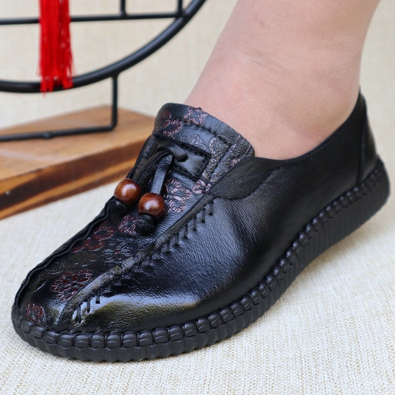 老北京布鞋女春秋季软底软面妈妈鞋加肥加大奶奶鞋防滑牛筋底鞋子,女鞋,绣花鞋,淘宝优惠券,粉丝福利购,淘宝优惠卷