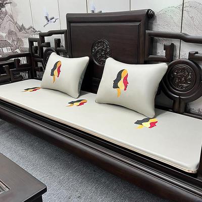 定制中式红木沙发坐垫冬夏两用高端实木椅子座垫茶椅垫子防滑防水