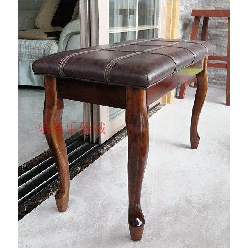 包邮钢琴凳子带书箱电凳双人琴凳实木弯腿古筝凳电子琴凳椅子加厚