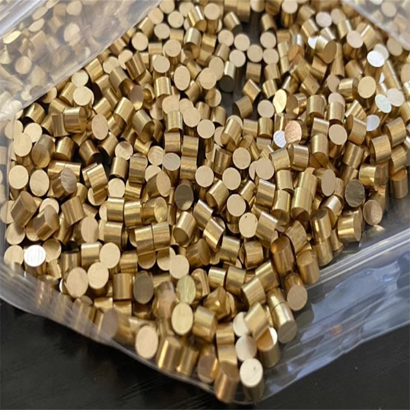 国标黄铜棒切割加工定制圆铜非标销钉1.3 2.8 3.7 5.4 7.8 9.5 10