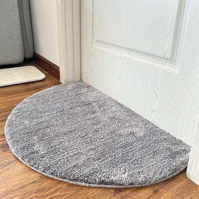 北欧风超柔半圆形地毯浴室门口防滑吸水地垫簇绒厚卫生间蹭脚垫软