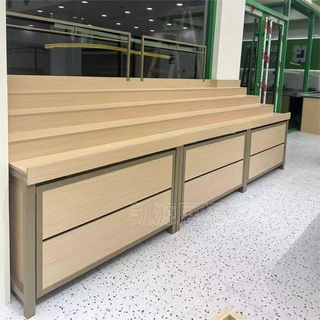 水果货架展示架阶梯式生鲜超市展示柜定制梯形水果店多层陈列货架