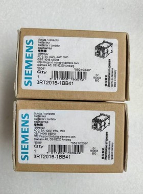 [议价]全新原装 西门子  3RT2016-1BB41 实物拍摄 现货