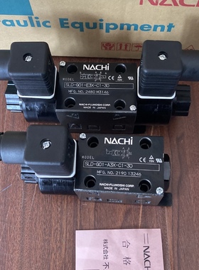 NACHI小功率电磁阀SLD-G01-C5/C6/C9/A3X/E3X/H3X-C1-30 现货