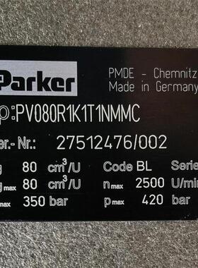 现货PV080R1K1T1NMMC 轴向柱塞变量泵 - PVplus系列