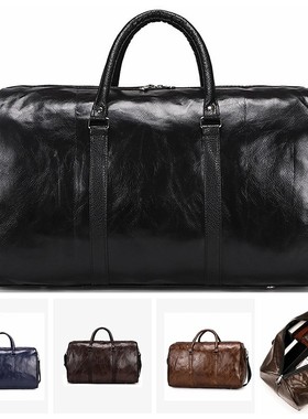 Leather Travel Bag Large Duffle Independent Big Fitness Bags