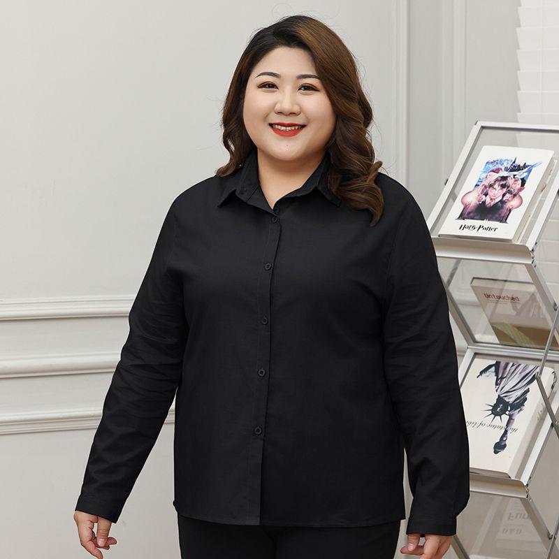 2025新款韩版大码胖mm2023衬衫女装秋季新款法式气质百搭上衣宽松