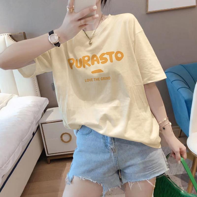 2025新款韩版纯棉t恤短袖女2025夏季新款宽松设计感小众白色显瘦