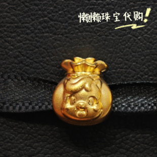 7.2-7.7折周大福专柜代购 生肖系列马年福袋马足金黄金转运珠定价