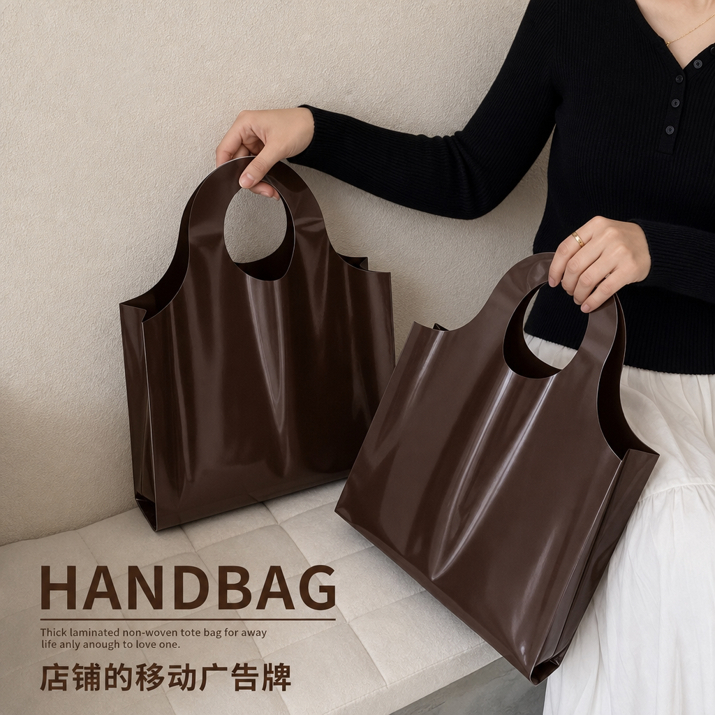 秋冬新品服装店手提袋定制女装包装袋时尚购物袋加厚塑料袋Y633